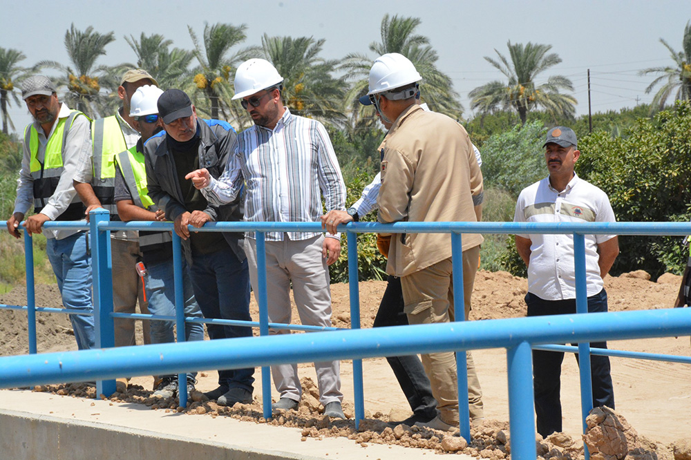 Engineer Al Mirza Visits The Jdeidet Al-Shatt Water Project In Diyala Governorate