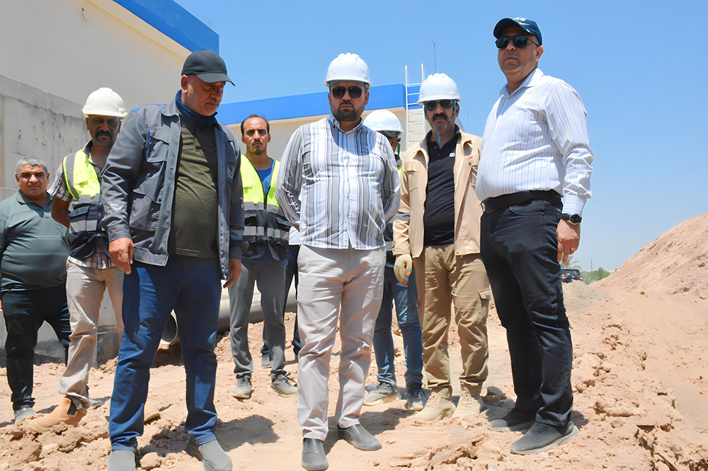 Engineer Al Mirza Visits The Jdeidet Al-Shatt Water Project In Diyala Governorate