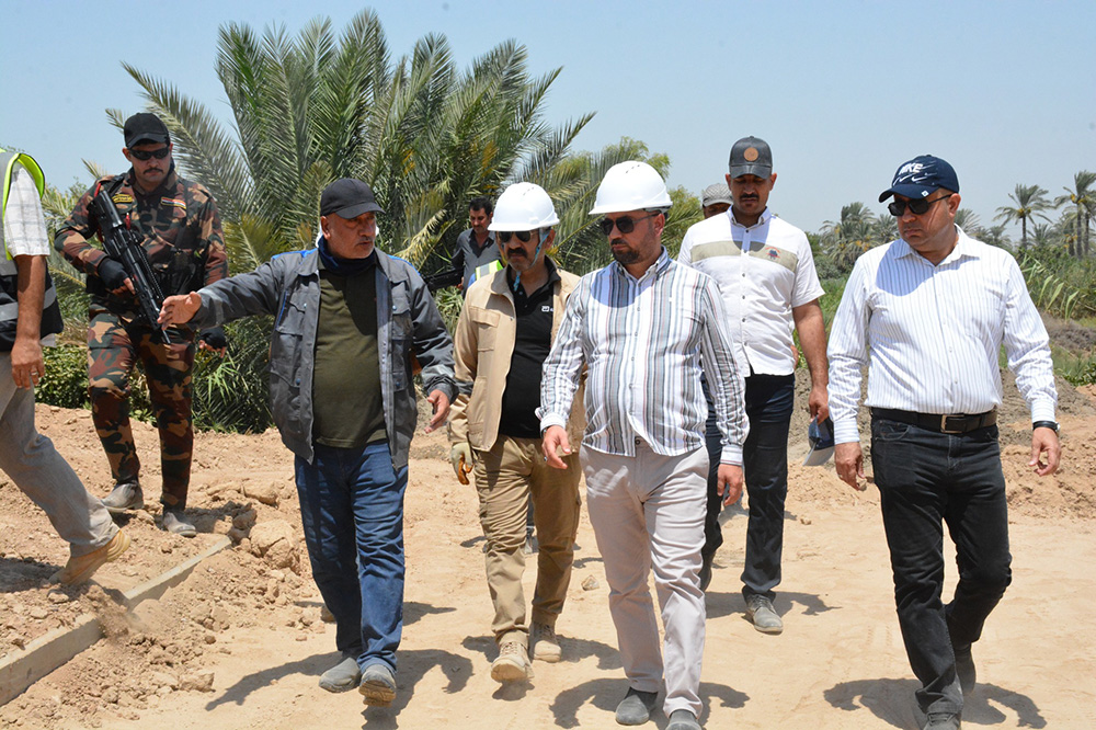 Engineer Al Mirza Visits The Jdeidet Al-Shatt Water Project In Diyala Governorate