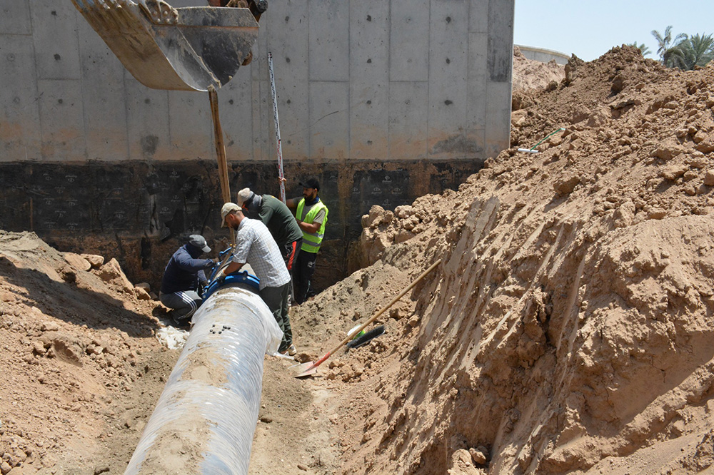 Engineer Al Mirza Visits The Jdeidet Al-Shatt Water Project In Diyala Governorate