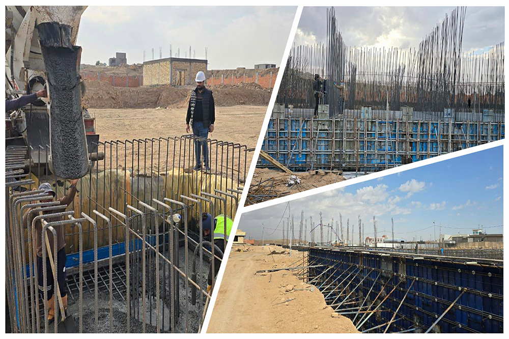 مشروع ماء حصيبة الشرقية المركزي بمحافظة الأنبار