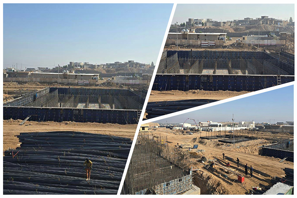 مشروع ماء حصيبة الشرقية المركزي بمحافظة الأنبار