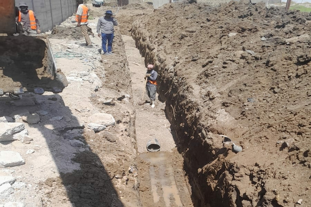 الفاو الهندسية تواصل تطوير البنى التحتية في شاكر العاني