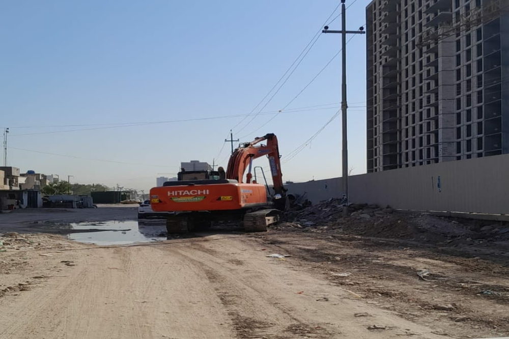 الفاو الهندسية تواصل تطوير البنى التحتية في شاكر العاني