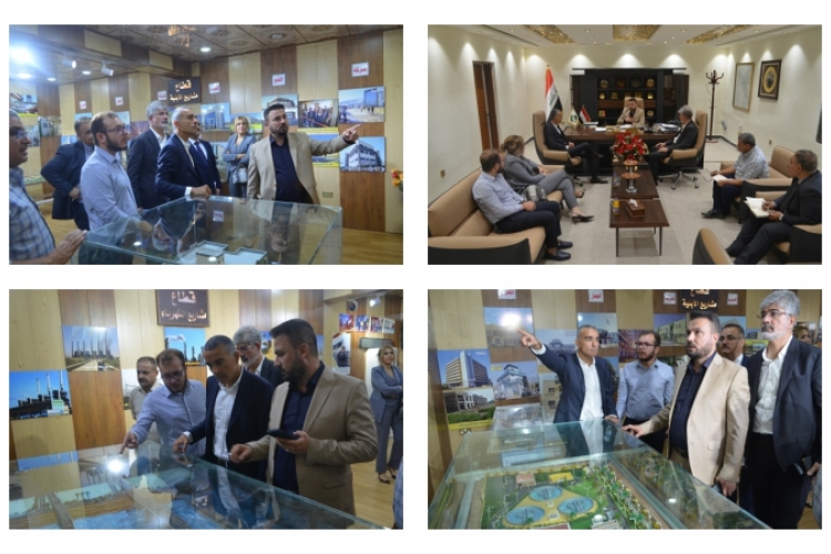 المهندس عماد توفيق آل ميرزا المدير العام لشركة الفاو الهندسية يلتقي في مقر الشركة بمدير وممثلي شركة (Gama) التركية