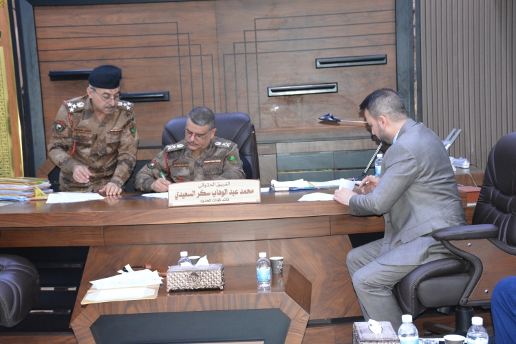 The General Director of Al-Fao General Engineering Company signs a contract with the Commander of the Border Forces to implement a security fence on the Iraq-Syrian border strip