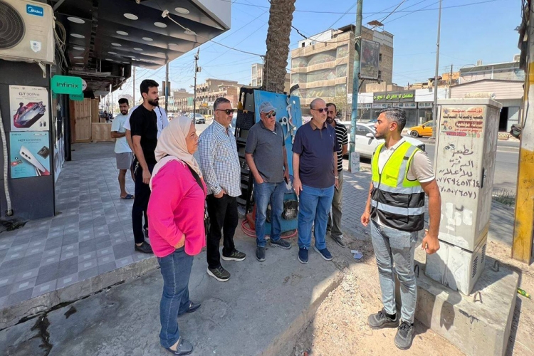 مشروع تطوير وتأهيل بعض الشوارع والأزقة في منطقة الشعب ببغداد
