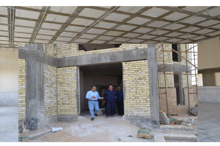 السيد مدير عام شركة الفاو الهندسية العامة يزور مشروع بناية صندوق الإسكان العراقي في محافظة كربلاء المقدسة