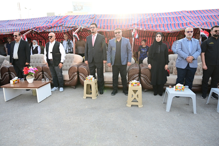 A project to develop one of the main streets in Samarra District, Salah al-Din Governorate